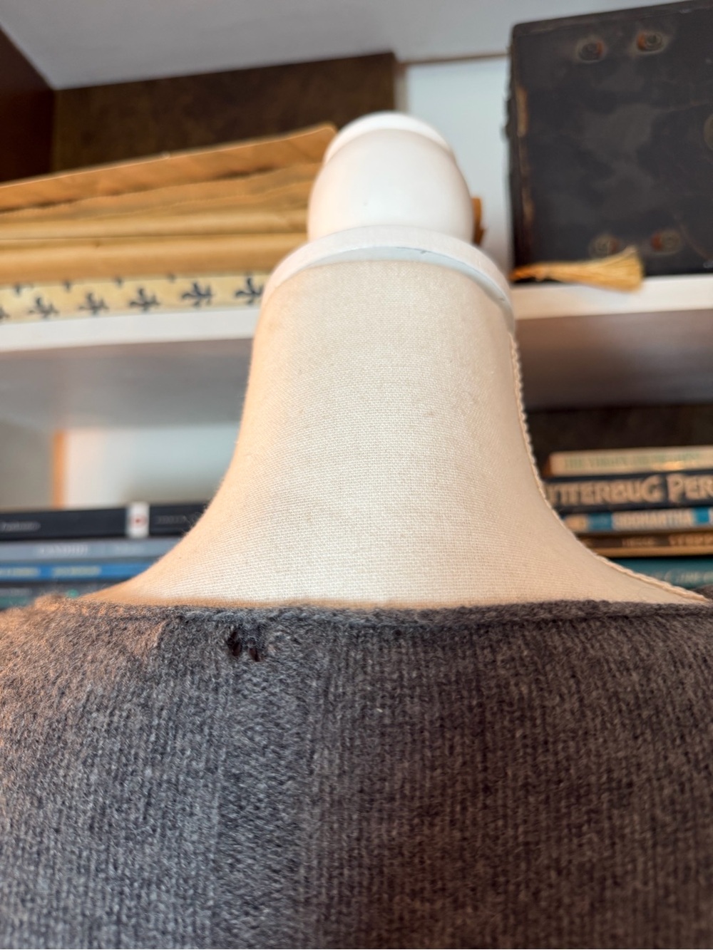 The Row Gray Cashmere Blend Knit Sweater - Picture 5 of 5